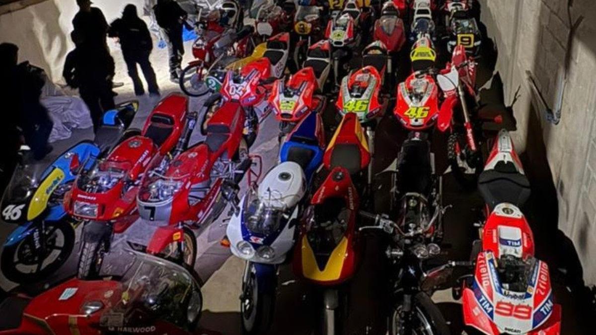 Una imagen de la colección de motos.