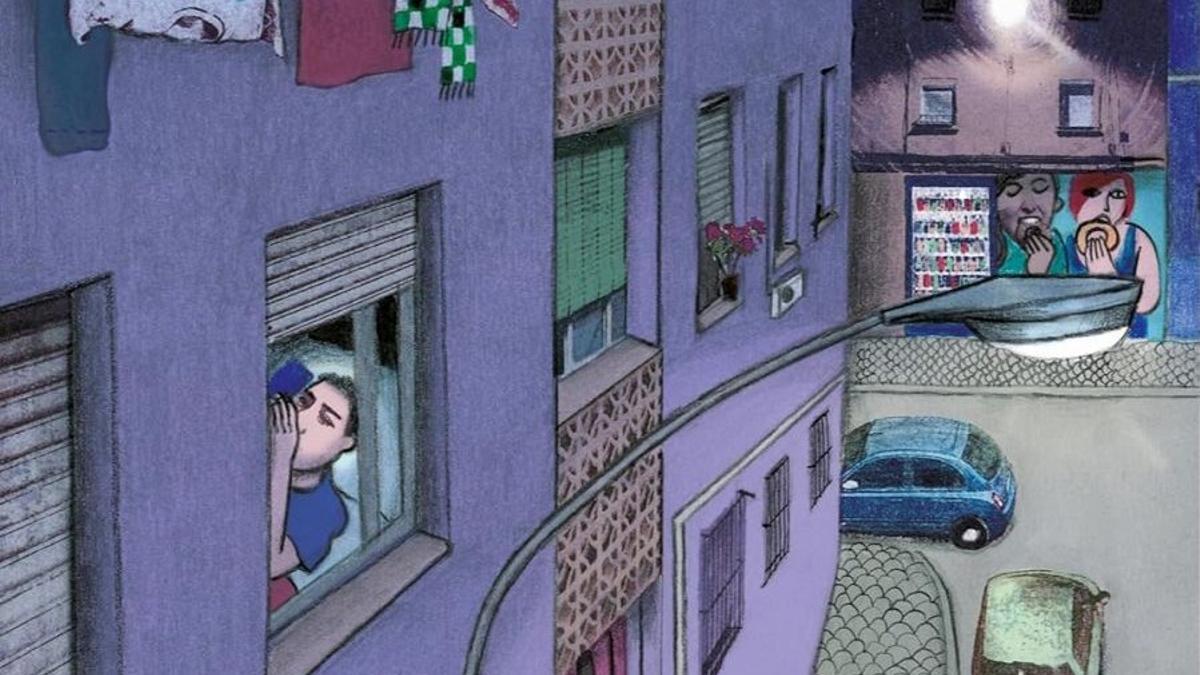 Detalle de la portada de 'En vela'