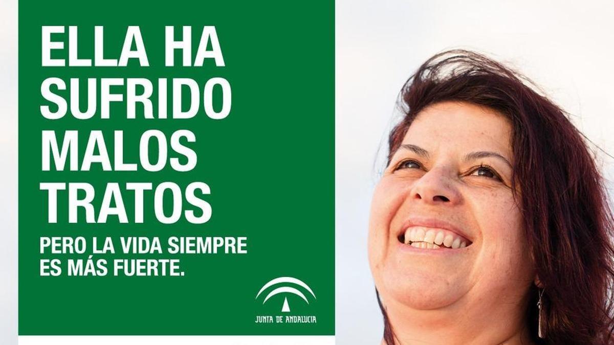 Cartel de la campaña contra la violencia machista de la Junta de Andalucía.