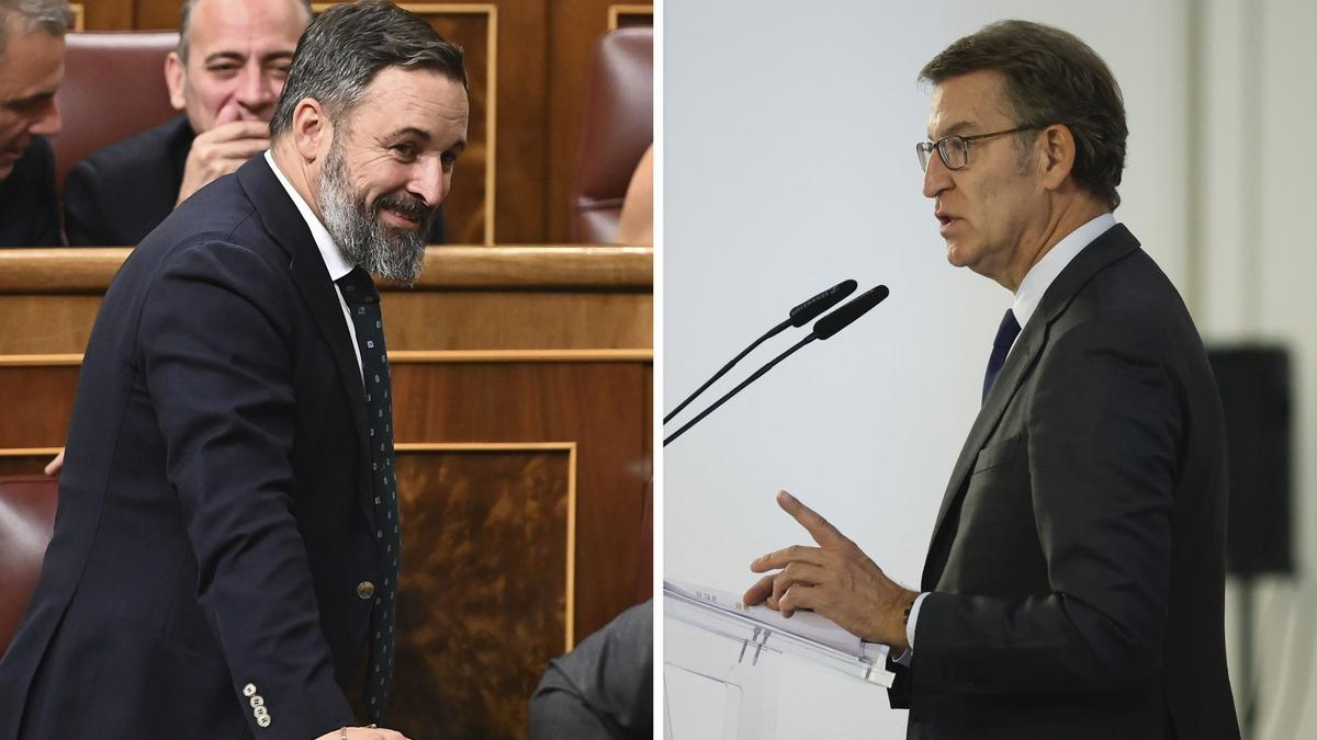 Feijóo, optimista sobre las negociaciones en Valencia mientras Abascal endurece su discurso contra el PP