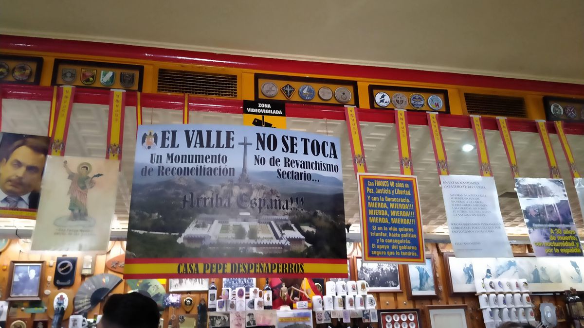 Interior del restaurante franquista 'Casa Pepe'. Imagen de 2021.