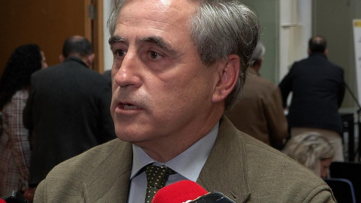 Archivo - El consejero de Gestión Forestal y Mundo Rural, Ignacio Higuero, en declaraciones a los medios, en una imagen de archivo.