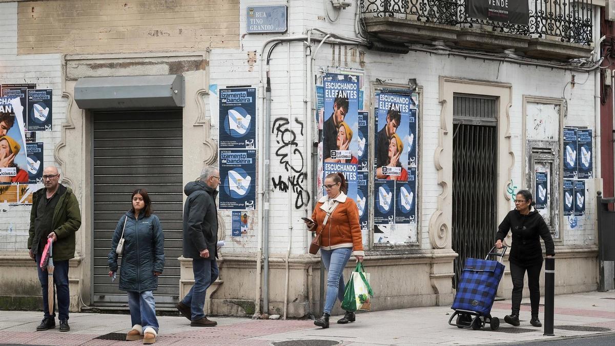 Viviendas vacías y deshabitadas en los barrios lucenses de Feijoo y A Milagrosa, a 15 de noviembre de 2025, en Lugo, Galicia.