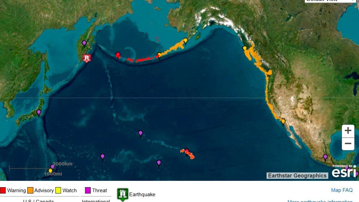 Un terremoto de magnitud 8,8 en península rusa desata alertas de tsunami en el Pacífico