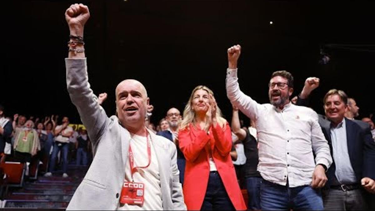 Unai Sordo, proclamado de nuevo secretario general de CCOO para los próximos cuatro años