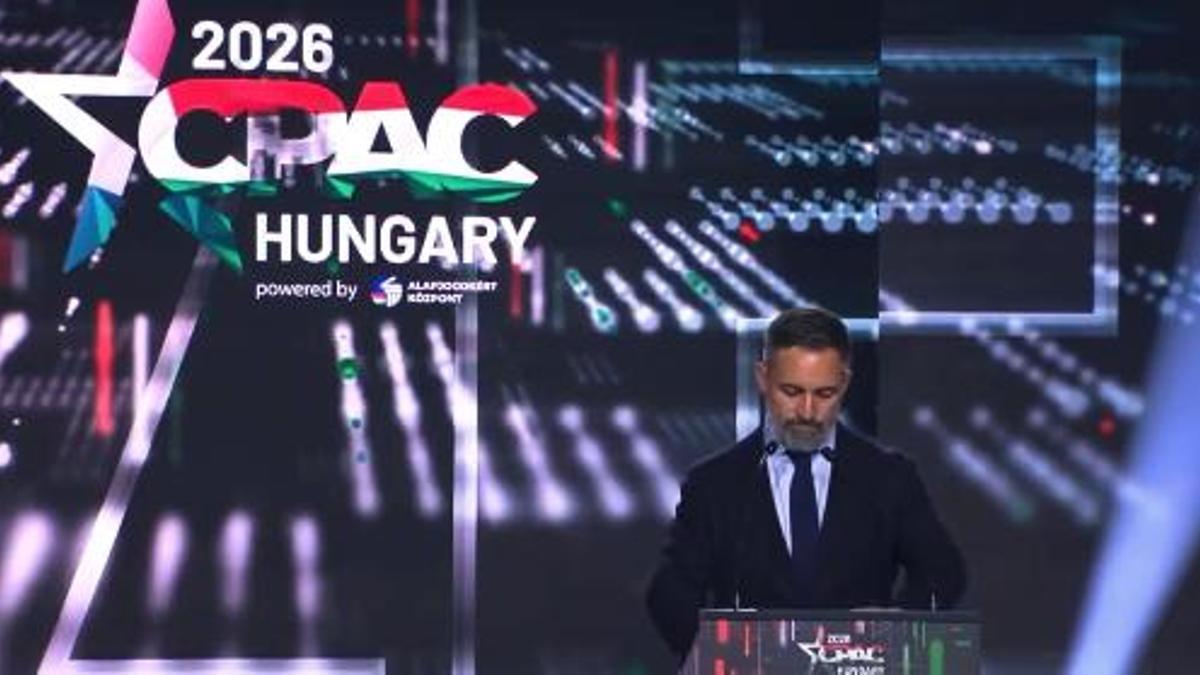 Santiago Abascal en la cumbre CPAC de Hungria