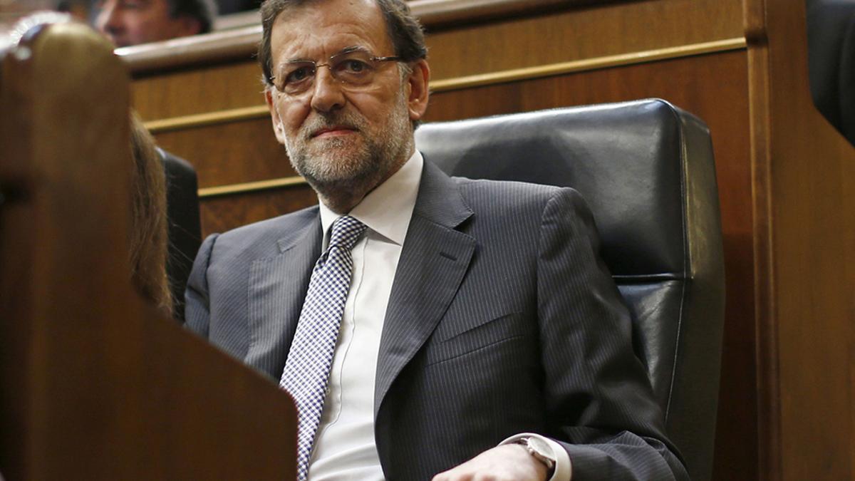 El presidente del Gobierno, Mariano Rajoy, en el último debate sobre el estado de la nación