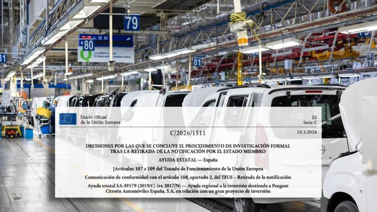 Fábrica de Stellantis en Vigo y comunicación de la Comisión Europea sobre la retirada de la ayuda por parte de España.