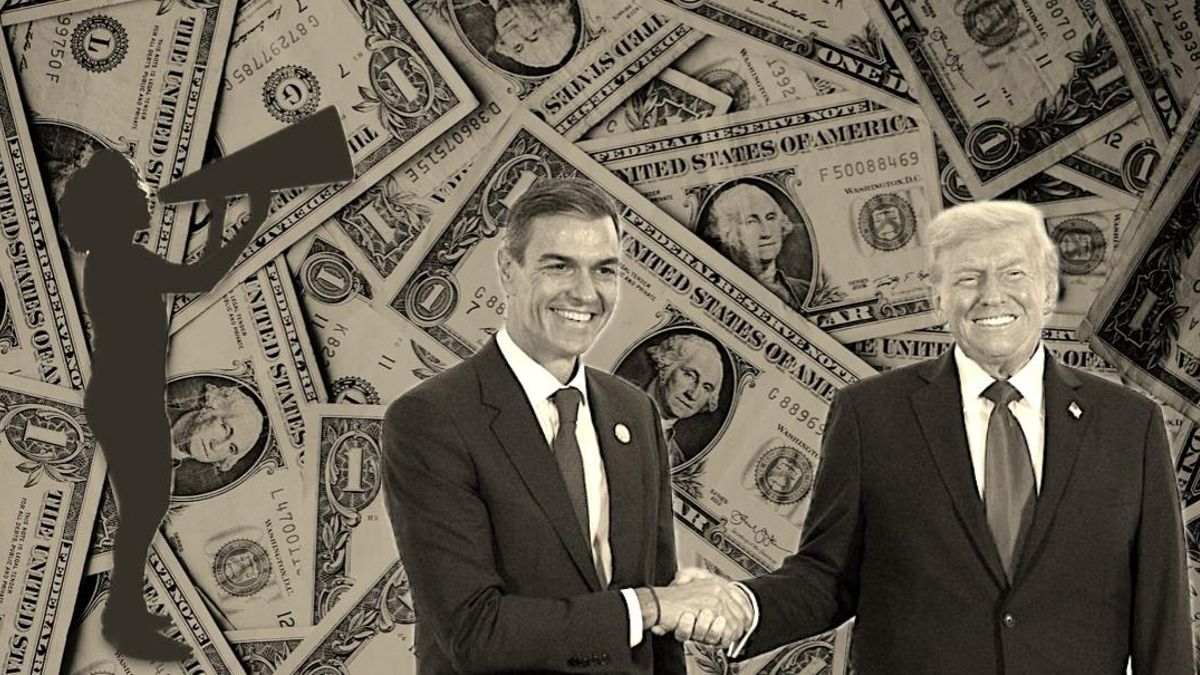 Pedro Sánchez y Donald Trump.