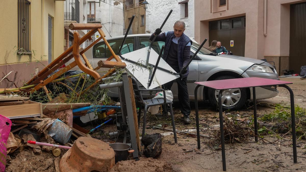 Las lluvias torrenciales caídas en las últimas horas en las comarcas del sur de Tarragona.