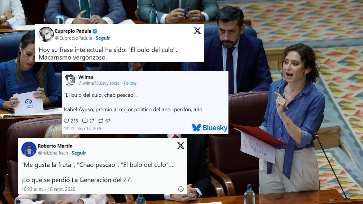 "Me gusta la fruta", "El bulo del culo", "Chao pescao", ¡Lo que se perdió la generación del 27!", Ayuso en memes
