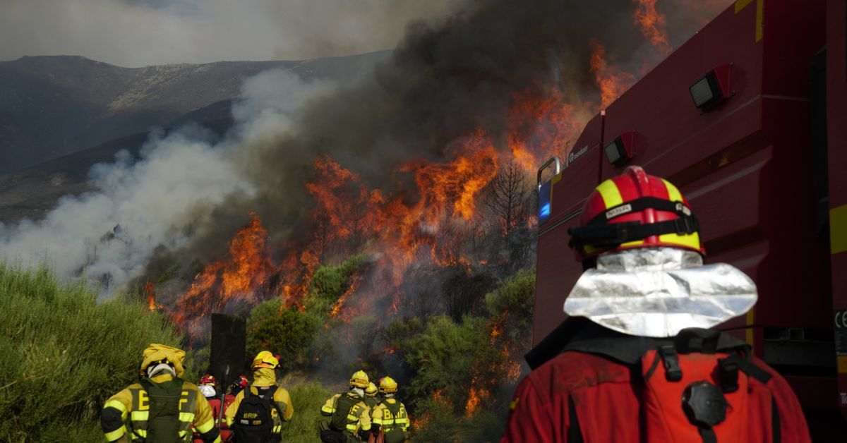 La ayuda internacional se suma a las labores de extinción del "megaincendio" de Jarilla