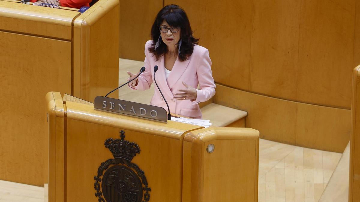 Ana Redondo comparece en el Senado para dar cuenta de su gestión de la crisis de las pulseras de control telemático de agresores machistas