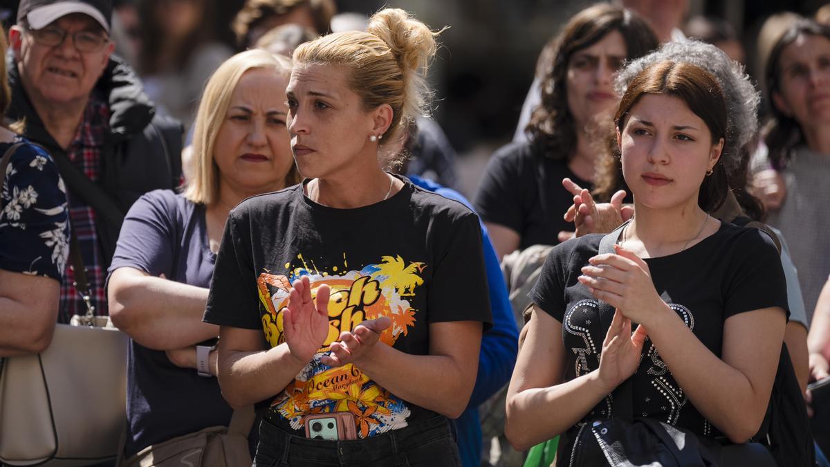 Figueres (Girona) guarda un minuto de silencio por el crimen machista ocurrido el martes en la ciudad.
