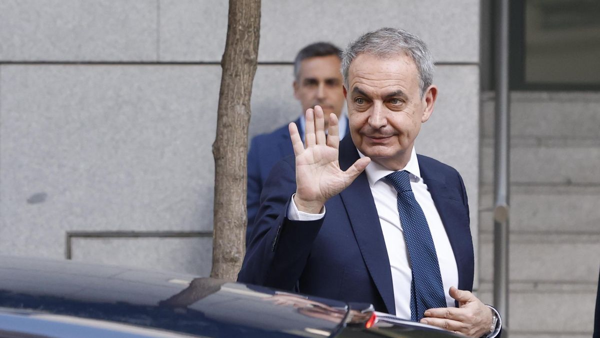 José Luis Rodríguez Zapatero llega a la Audiencia Nacional para declarar ante Calama