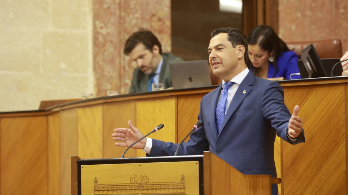 El presidente de la Junta de Andalucía, Juanma Moreno.