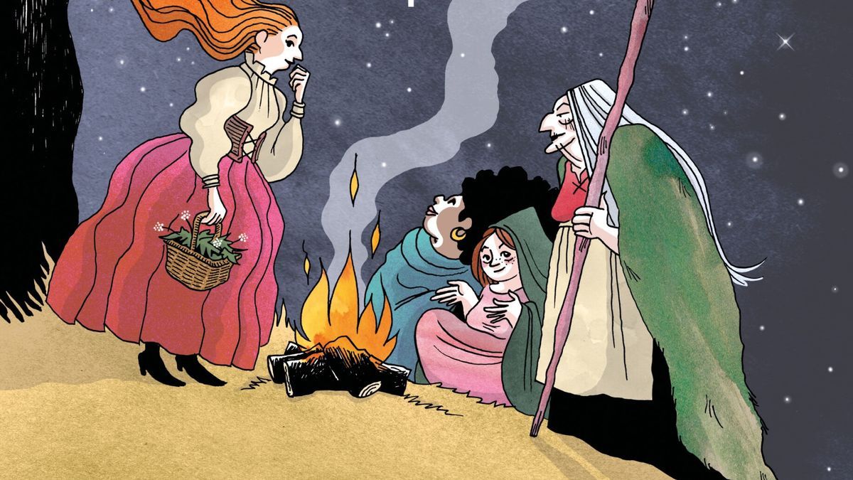 Detalle de la portada de '¿Es una bruja?'