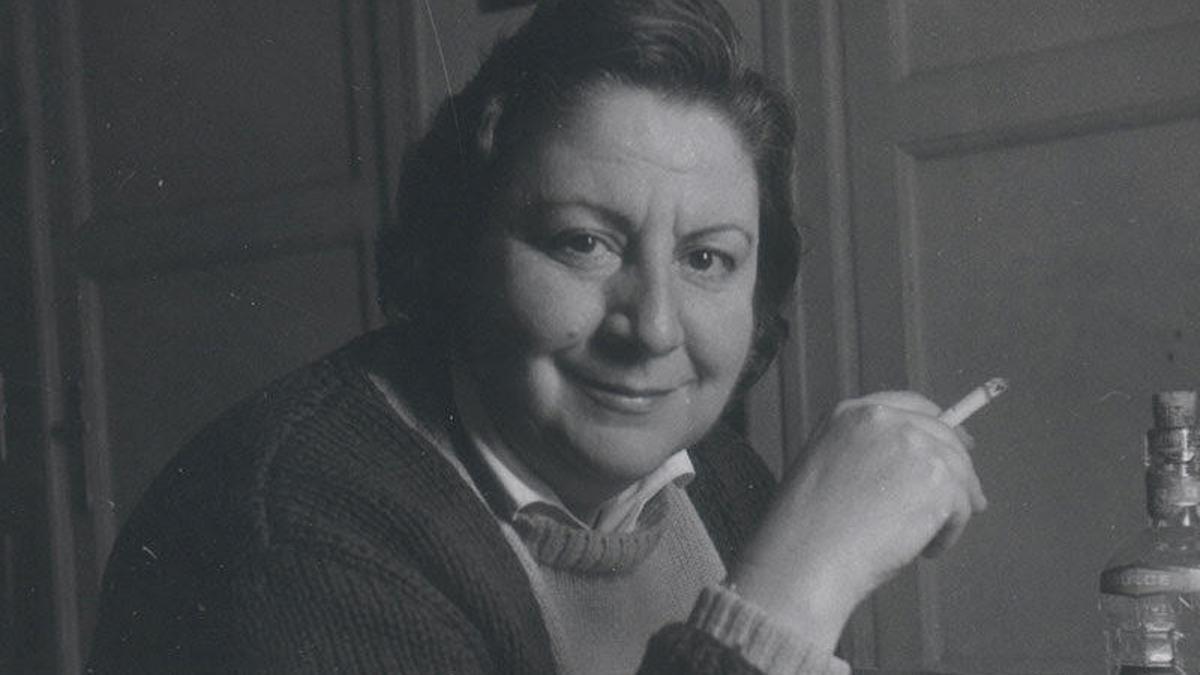 La poeta Gloria Fuertes.