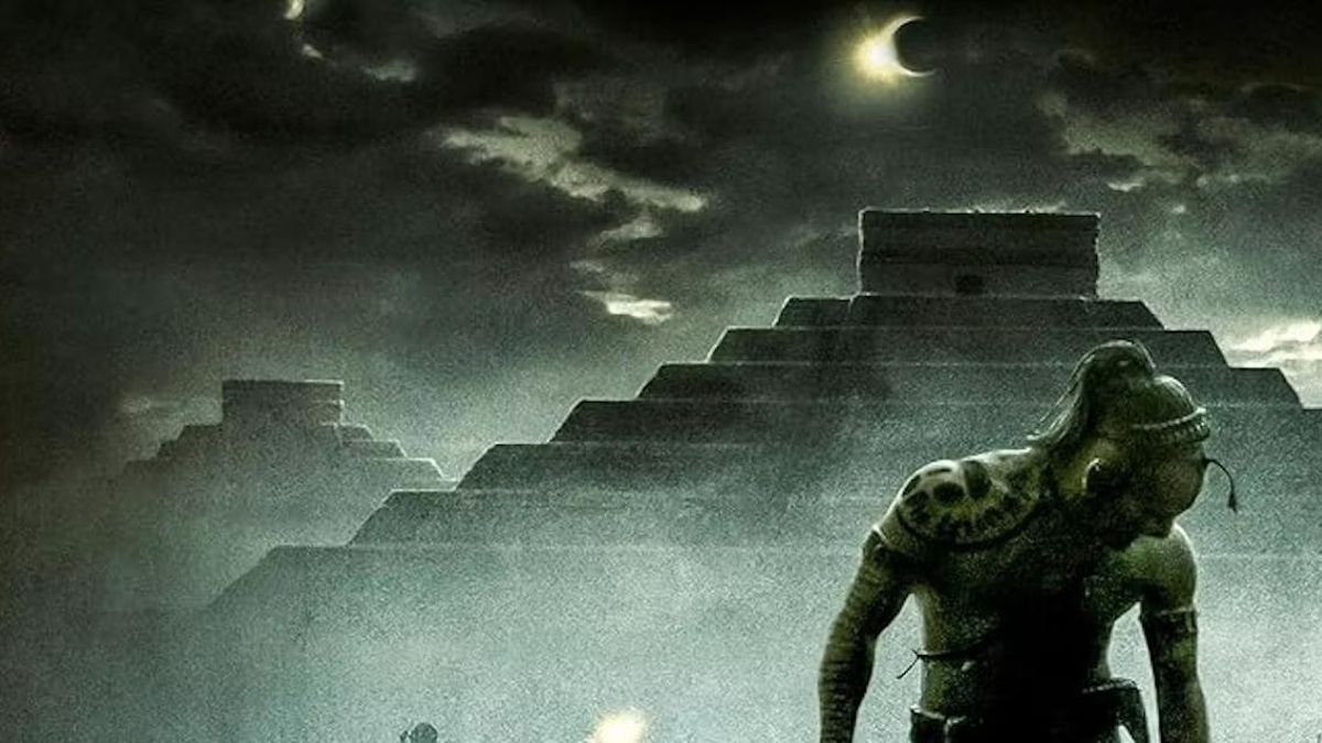 Imagen promocional de Apocalypto, de Mel Gibson, en la que un eclipse juega un papel importante en la historia.