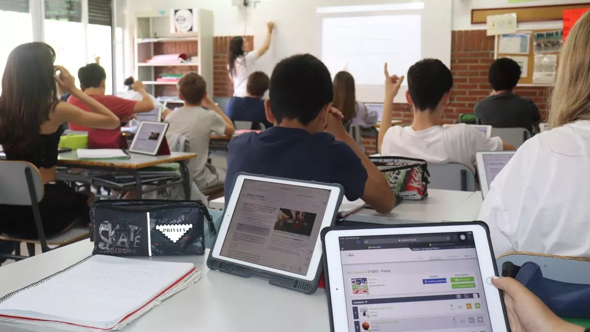 Alumnos en una clase de Secundaria.