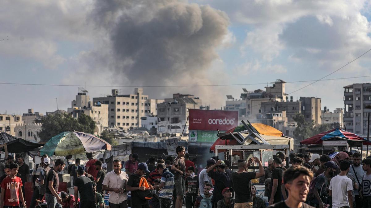 El Gobierno de Gaza estima en un millón los desplazados en el sur de la Franja