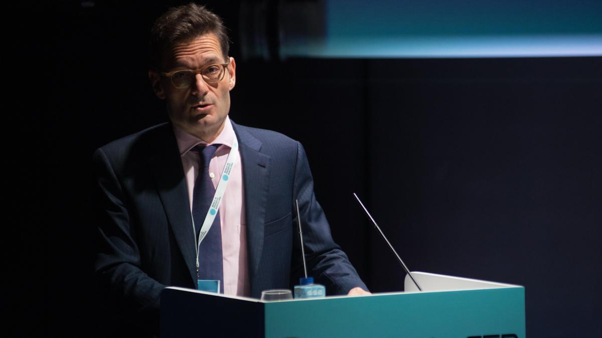 El presidente de Prisa, Joseph Oughourlian, durante la apertura del evento 'World in Progress'.