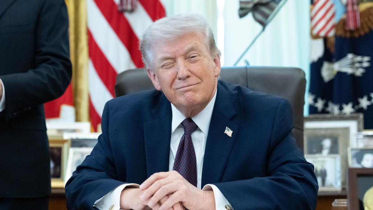 El presidente de Estados Unidos, Donald J. Trump, en el Despacho Oval de la Casa Blanca en Washington, Estados Unidos.