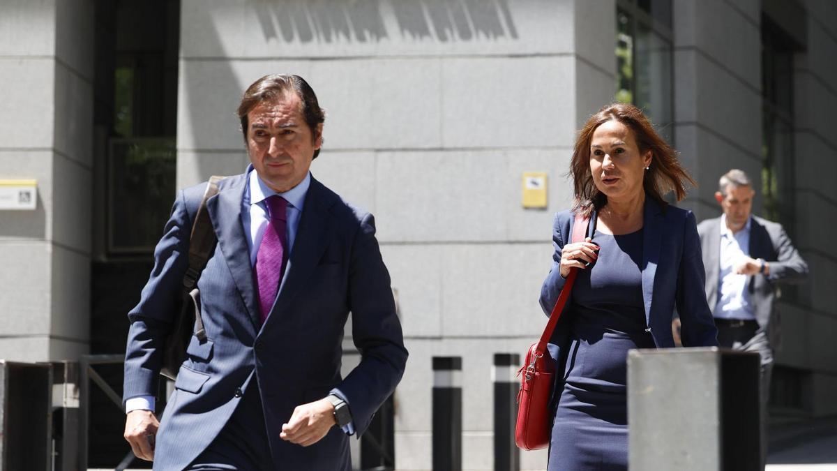 La expresidenta de Adif, Isabel Pardo de Vera, en la Audiencia Nacional, en julio.