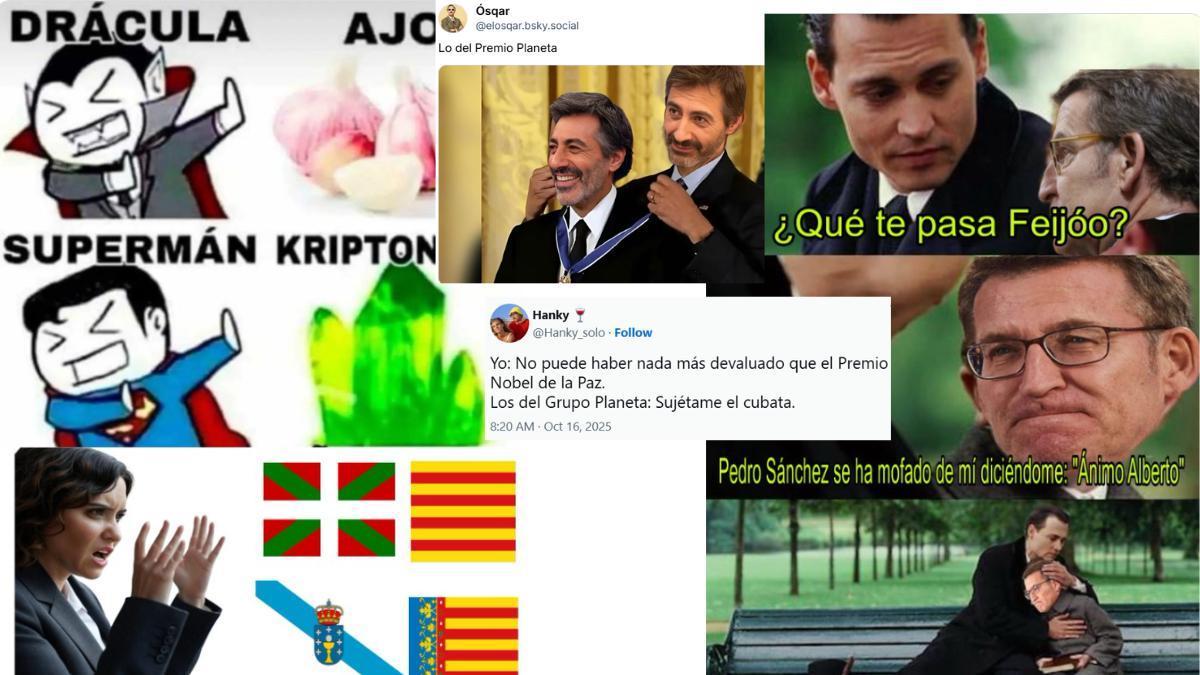 Memes de @robbhaifisch, @TirodeGraciah, @elosqar.bsky.social y @Hanky_solo