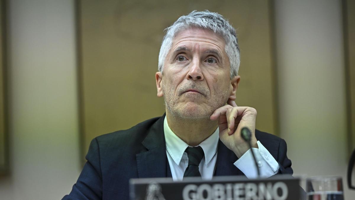 El ministro del Interior, Fernando Grande-Marlaska, comparece en el Congreso para informar sobre la baliza V-16 en España