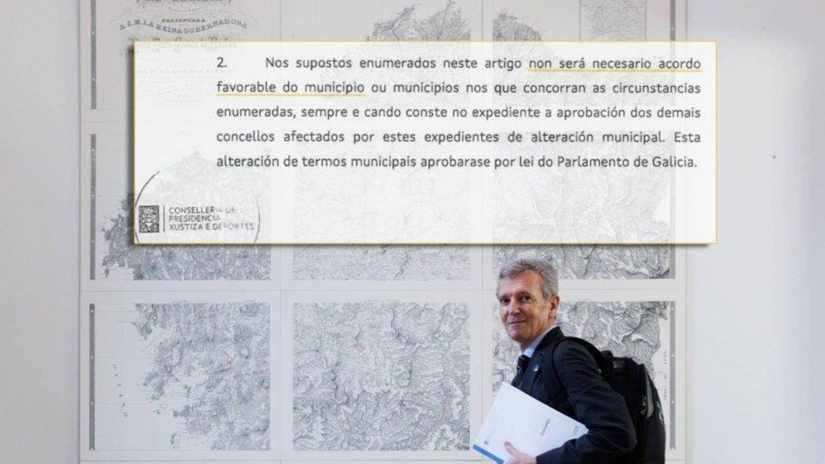 La Xunta prevé forzar fusiones de municipios en crisis con otros saneados pese a que Rueda lo descartó
