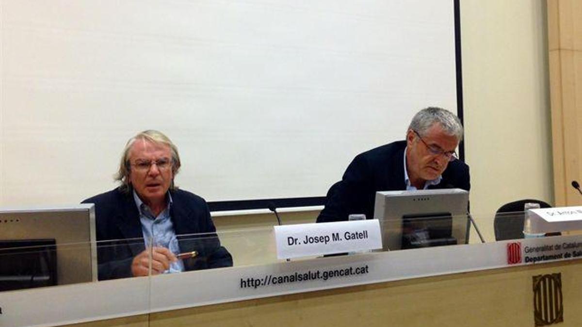 Rueda de prensa por el posible caso de ébola en Barcelona.