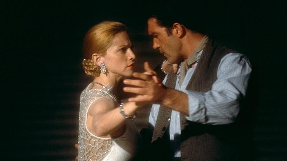 Madonna y Antonio Banderas en 'Evita'