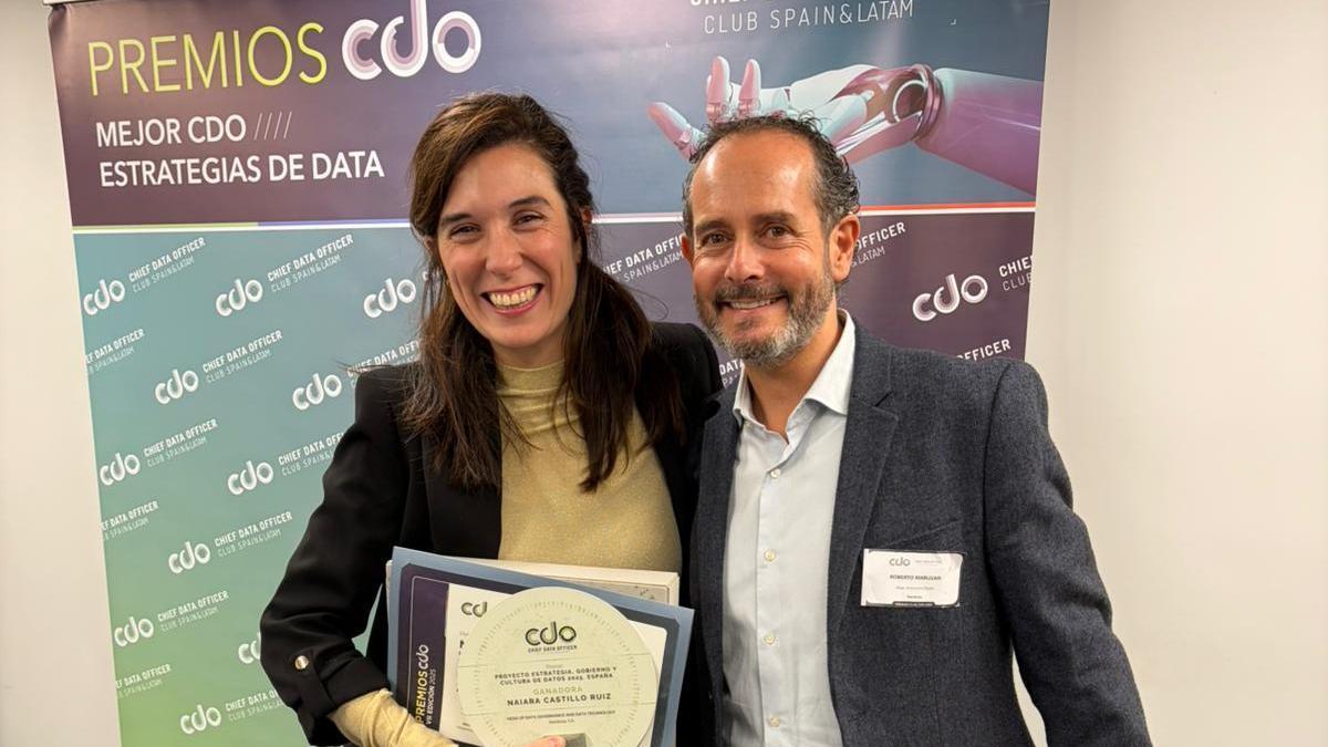 Responsables de Iberdrola recogen el galardón en los Premios CDO