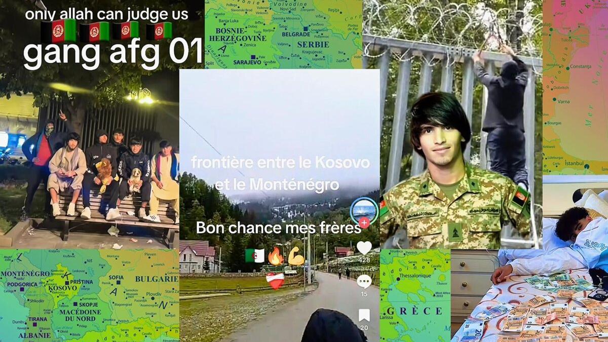 Mensajes de traficantes en la red social TikTok.