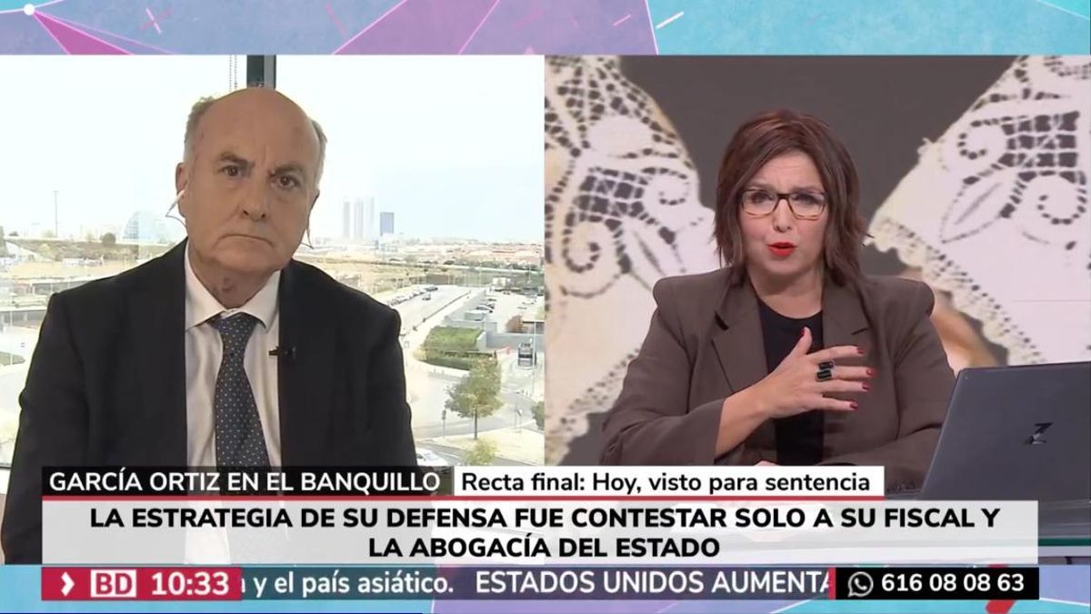 El exmagistrado Manuel García-Castellón durante la entrevista.