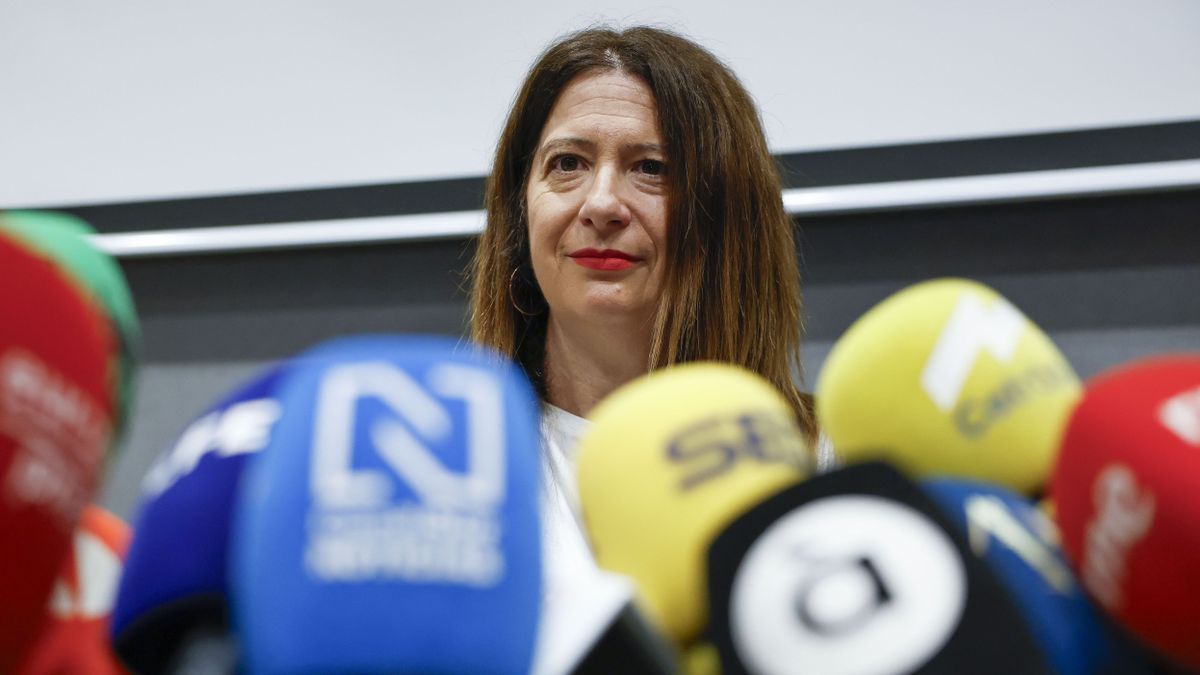 La exmilitante socialista Leire Díez comparece este miércoles ante los medios.