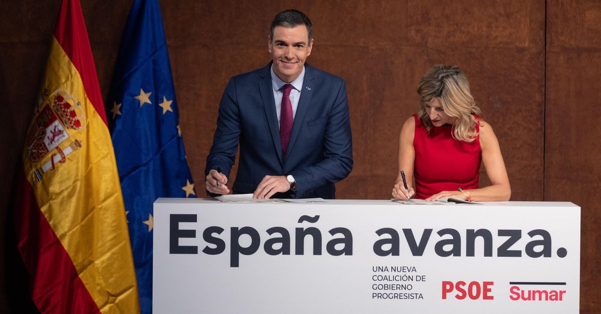 PSOE y Sumar cierran el acuerdo de coalición: "Vamos a gobernar cuatro ...