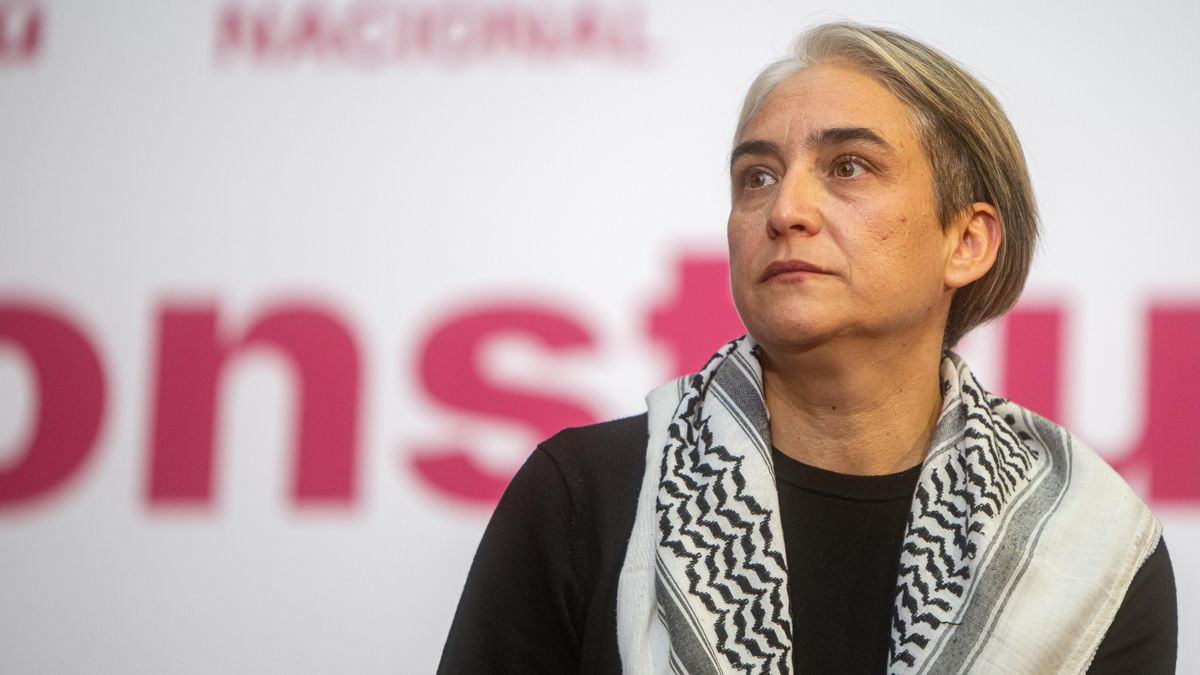 La exalcaldesa de Barcelona y candidata propuesta por Frente Amplio, Ada Colau.
