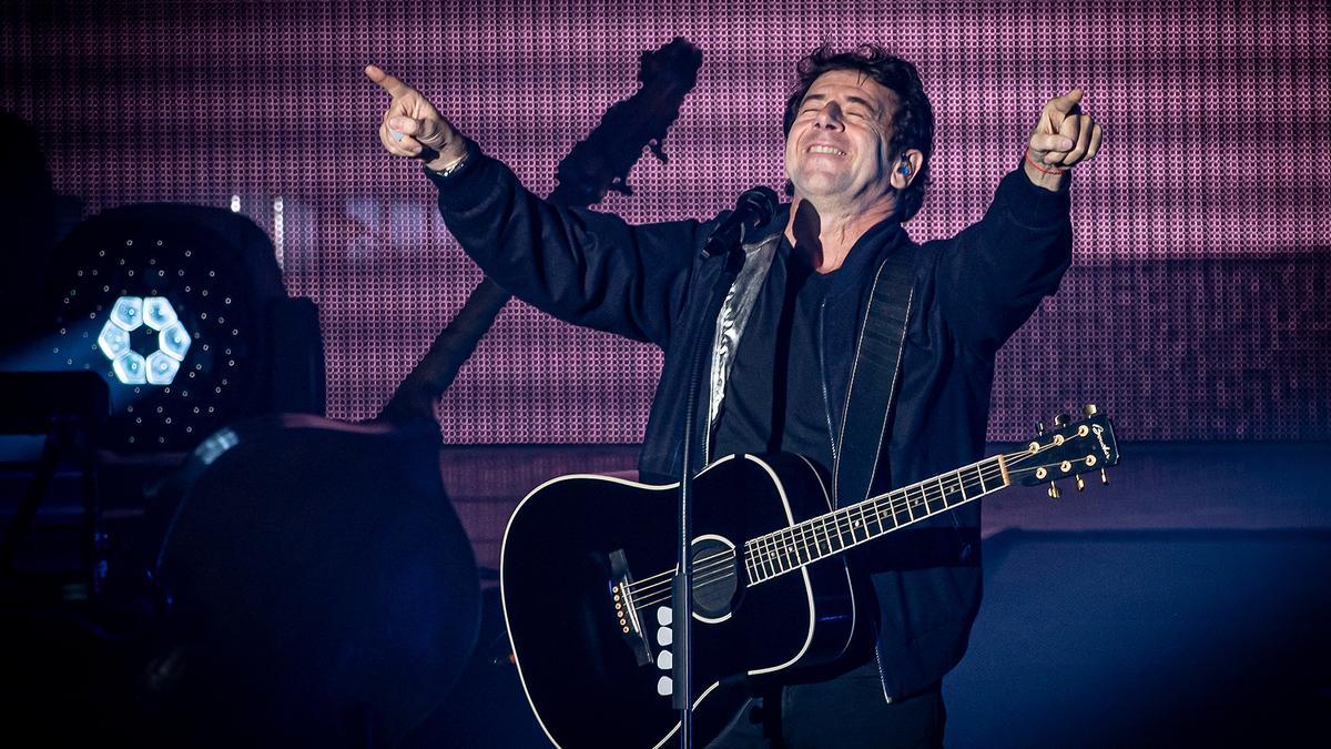 Patrick Bruel, durante un concierto.