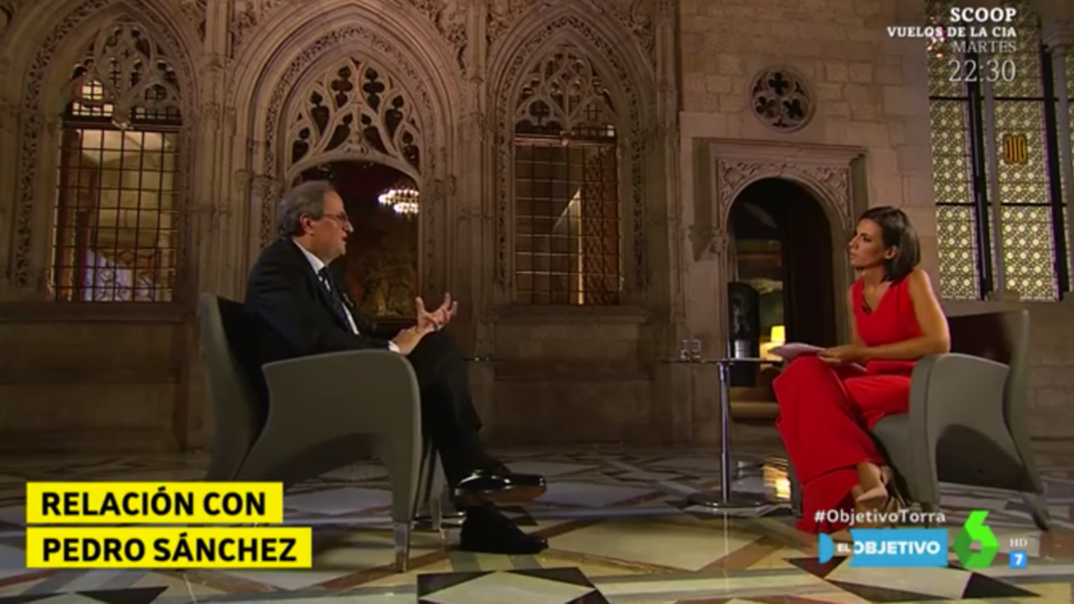 Torra reafirma su intención de "hacer efectiva" la República e insta a Sánchez a "tomar los riesgos necesarios"