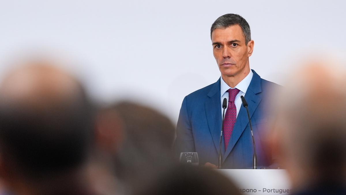 Comparecencia ante los medios del presidente del Gobierno, Pedro Sánchez, tras la XXXVI Cumbre hispano-portuguesa.