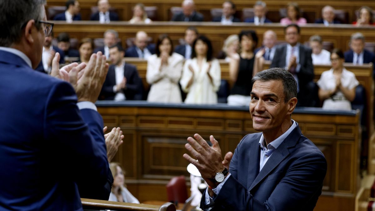 Pedro Sánchez, en el Congreso.