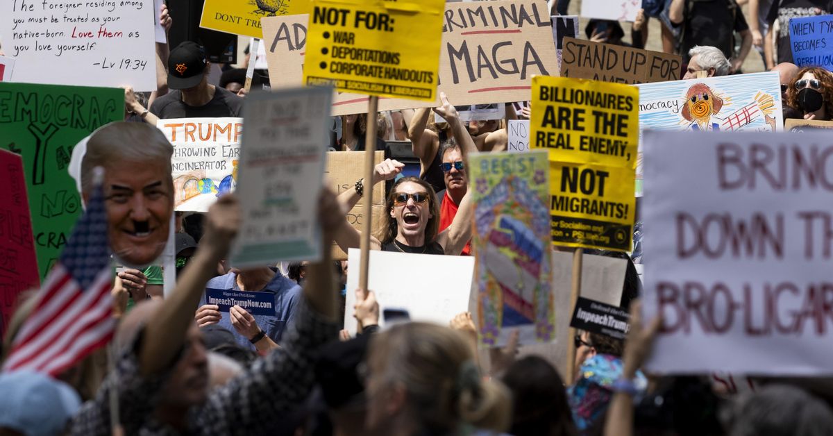 Una nueva protesta contra el Gobierno de Trump clama en Nueva York ...