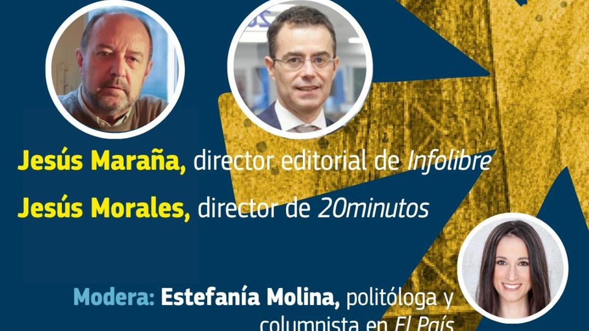 Cartel del evento 'Los 40 años de España en la UE vistos por periodistas'.