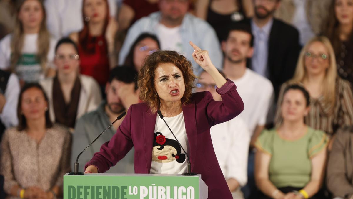 Montero, en un acto de precampaña en Córdoba.