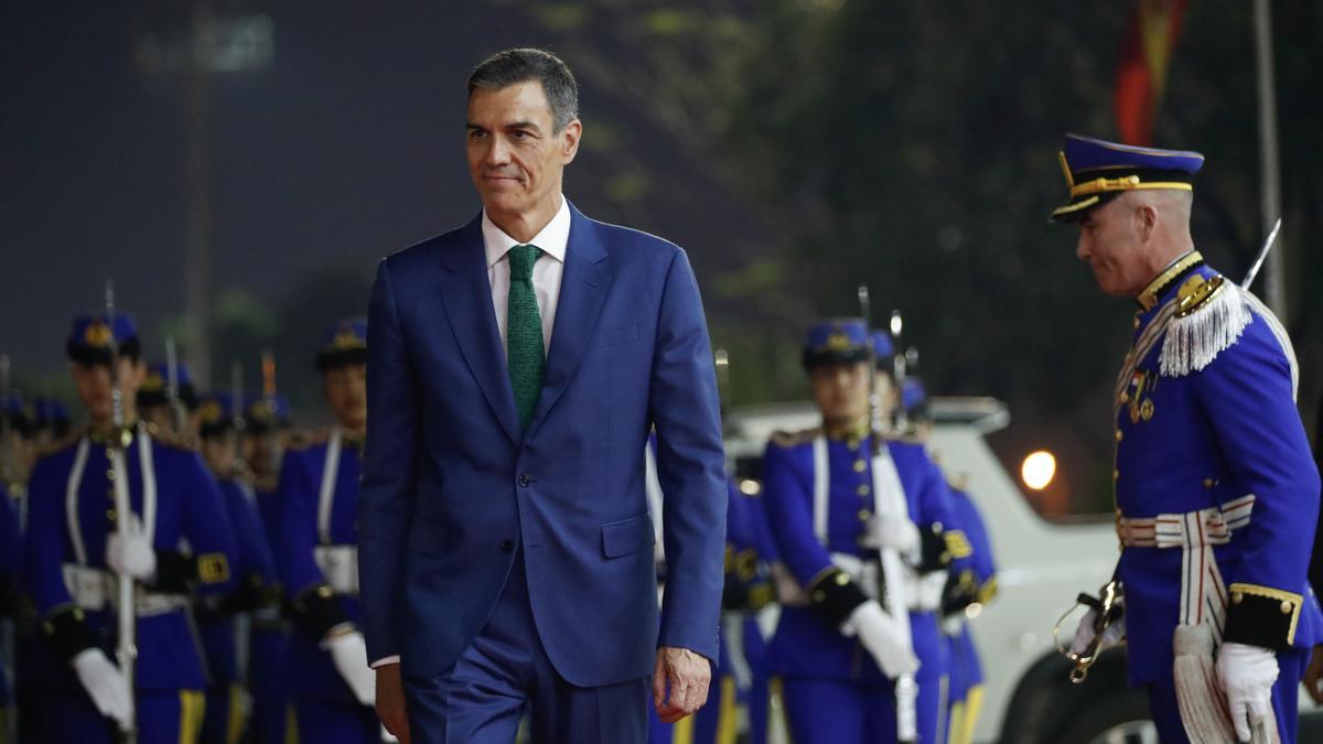 Sánchez llega a Paraguay, última etapa de su gira por el Cono Sur