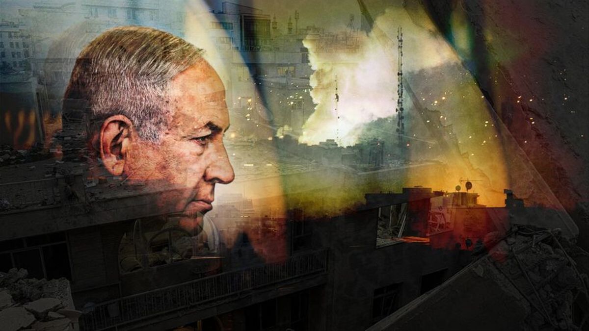 Fotomontaje de Netanyahu.