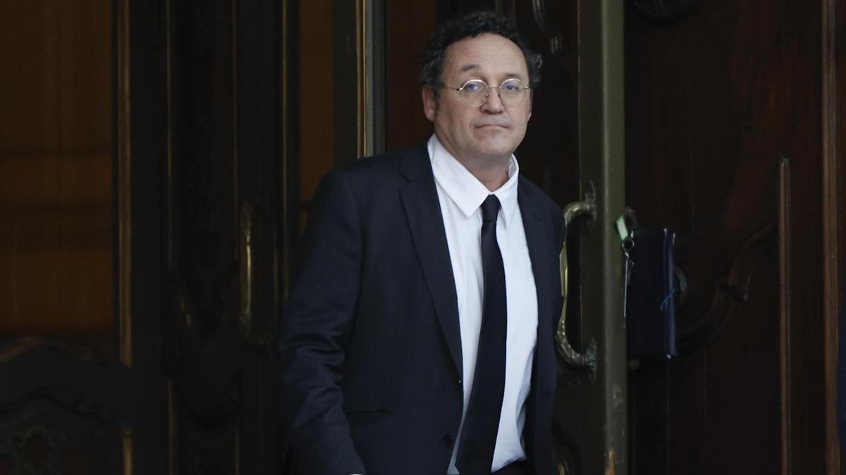 El fiscal general del Estado, Álvaro García Ortiz, a su salida del Tribunal Supremo (TS).
