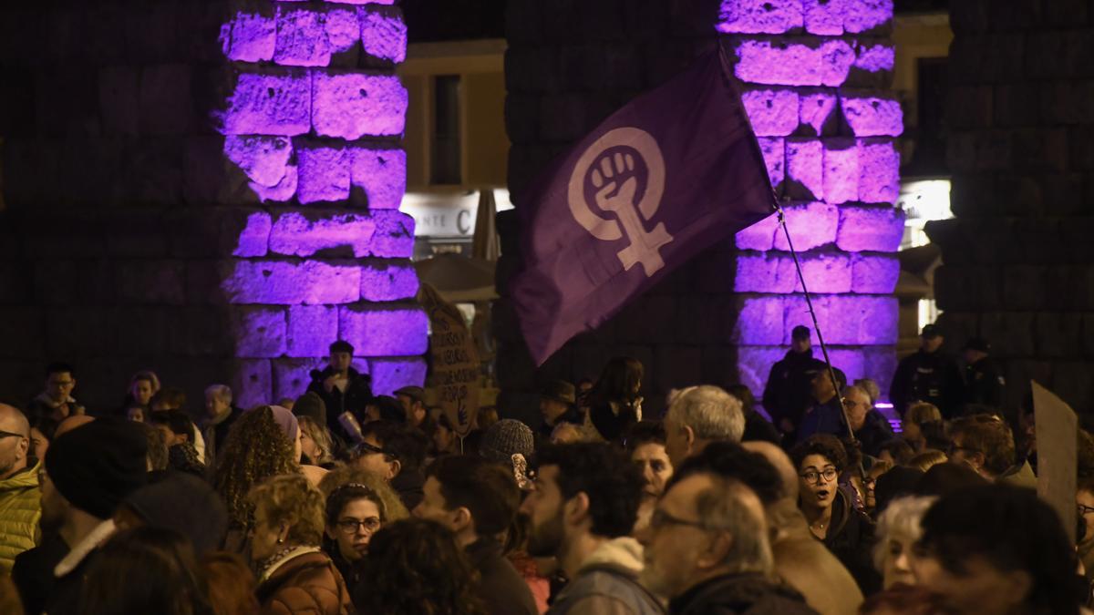 Manifestación por el 8M en Segovia.
